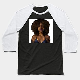 AFRICAN AMERICAN WARRIOR IN OIL PAINTING Baseball T-Shirt